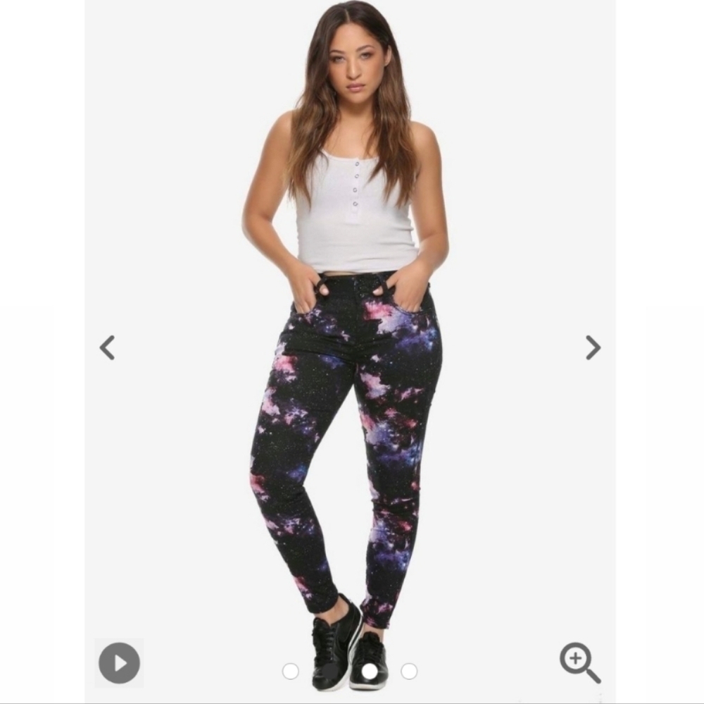 Hot Topic Denim Galaxy Hi-Rise Super Skinny Jeans Size 1